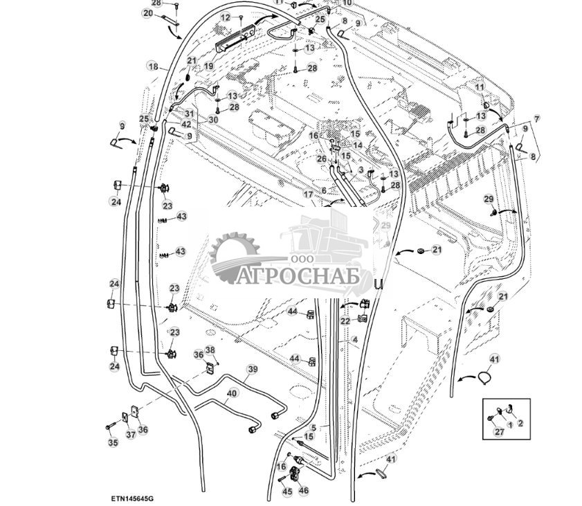 Трубопроводы системы обогрева, вентиляции и кондиционирования воздуха (HVAC), двигатель FT4 (800141 - 807000) - ST856522 889.jpg